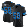 tocy D.Lions #58 Penei Sewell Player Black Alternate Vapor F.U.S.E. Limited Home Game Stitched Jerseys
