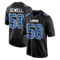 tocy D.Lions #58 Penei Sewell Player Black Fashion Home Game Stitched Jerseys
