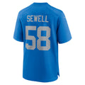 tocy D.Lions #58 Penei Sewell Player Blue Alternate Game Stitched Jerseys