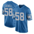 tocy D.Lions #58 Penei Sewell Player Blue Vapor Untouchable Throwback Game Stitched Jerseys