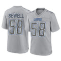 tocy D.Lions #58 Penei Sewell Player Gray Atmosphere Fashion Home Game Stitched Jerseys