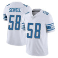 tocy D.Lions #58 Penei Sewell Player White Limited Vapor Untouchable Home Game Stitched Jerseys