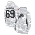 tocy D.Lions #69 Tate Ratledge Player Arctic Camo Salute to Service Hoodies Limited Game Stitched Jerseys