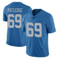 tocy D.Lions #69 Tate Ratledge Player Blue Limited Throwback Vapor Untouchable Stitched Jerseys