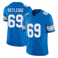 tocy D.Lions #69 Tate Ratledge Player Blue Limited Vapor F.U.S.E. Alternate Home Game Stitched Jerseys