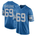 tocy D.Lions #69 Tate Ratledge Player Blue Vapor Untouchable Throwback Game Stitched Jerseys