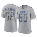 tocy D.Lions #69 Tate Ratledge Player Gray Atmosphere Fashion Home Game Stitched Jerseys