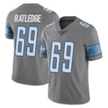 tocy D.Lions #69 Tate Ratledge Player Gray Vapor Untouchable Limited Home Game Stitched Jerseys