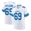 tocy D.Lions #69 Tate Ratledge Player White Alternate Home Game Stitched Jerseys