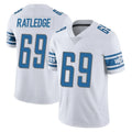 tocy D.Lions #69 Tate Ratledge Player White Limited Vapor Untouchable Home Game Stitched Jerseys