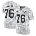 tocy D.Lions #76 Blake Miller Player Arctic Camo Salute To Service Limited Stitched Jerseys
