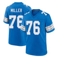 tocy D.Lions #76 Blake Miller Player Blue Alternate Home Game Stitched Jerseys