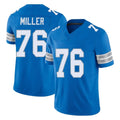 tocy D.Lions #76 Blake Miller Player Blue Limited Vapor F.U.S.E. Alternate Home Game Stitched Jerseys