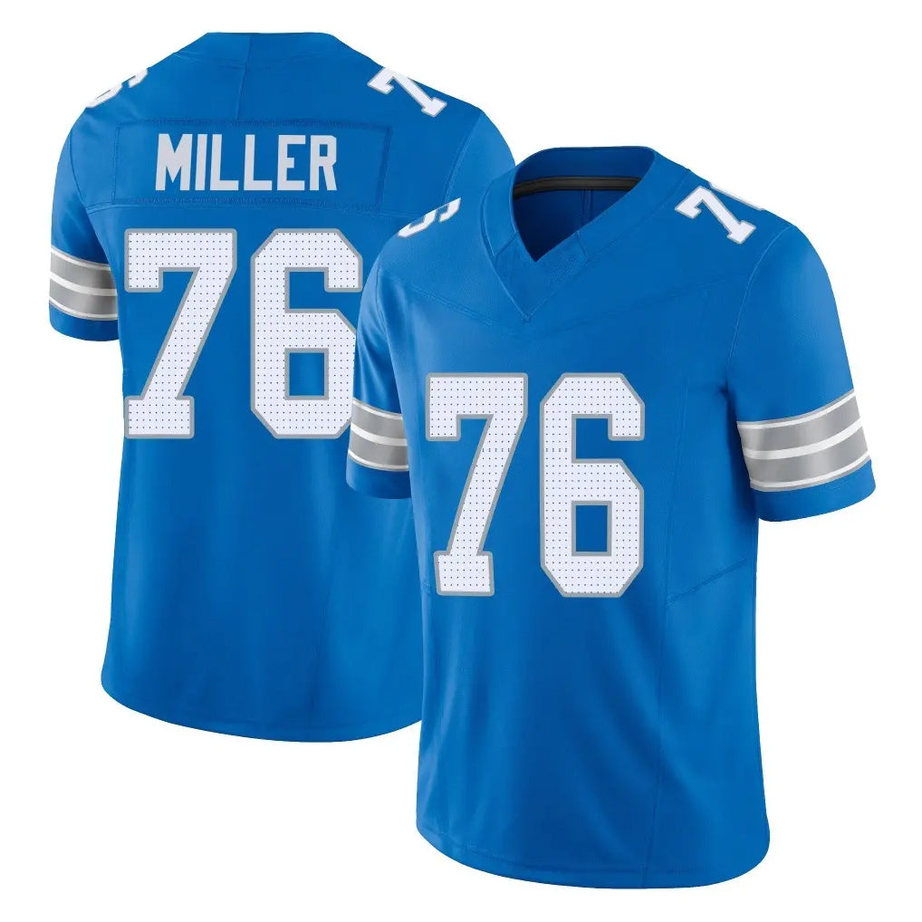 tocy D.Lions #76 Blake Miller Player Blue Limited Vapor F.U.S.E. Alternate Home Game Stitched Jerseys