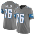 tocy D.Lions #76 Blake Miller Player Gray Vapor F.U.S.E. Limited Home Game Stitched Jerseys