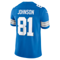 tocy D.Lions #81 Calvin Johnson Blue Vapor F.U.S.E. Stitched Retired Limited Stitched Jerseys
