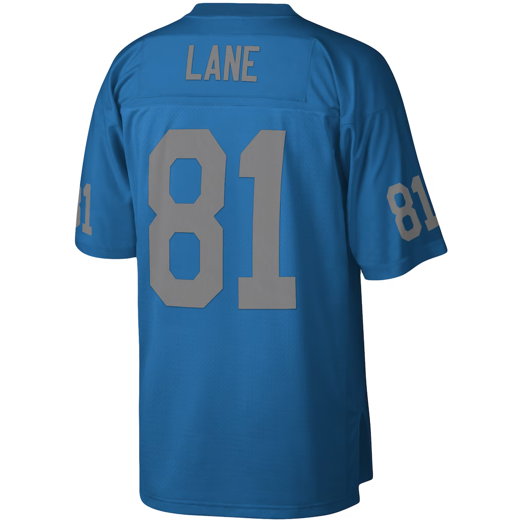 tocy D.Lions #81 Richard Lane Mitchell & Ness Blue Legacy Replica Jersey Stitched Puhic