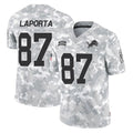 tocy D.Lions #87 Sam LaPorta Player Arctic Camo Salute To Service Limited Stitched Jerseys