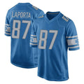 tocy D.Lions #87 Sam LaPorta Player Blue Home Game Stitched Jerseys