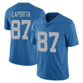 tocy D.Lions #87 Sam LaPorta Player Blue Limited Throwback Vapor Untouchable Stitched Jerseys