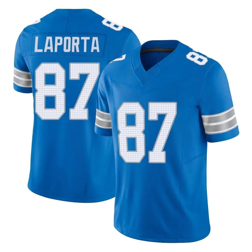 tocy D.Lions #87 Sam LaPorta Player Blue Limited Vapor F.U.S.E. Alternate Home Game Stitched Jerseys