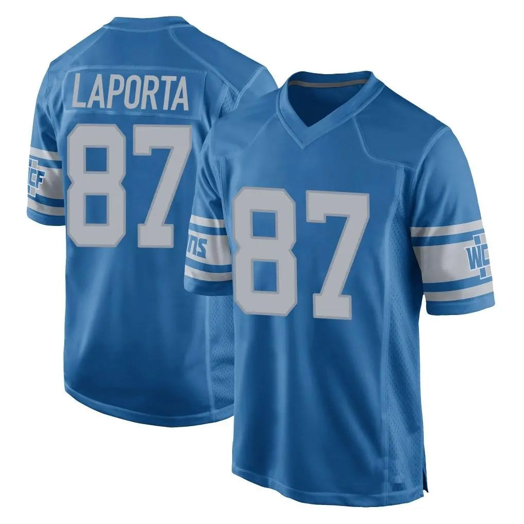 tocy D.Lions #87 Sam LaPorta Player Blue Vapor Untouchable Throwback Game Stitched Jerseys