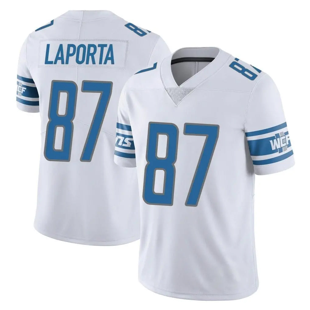tocy D.Lions #87 Sam LaPorta Player White Limited Vapor Untouchable Home Game Stitched Jerseys