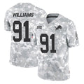 tocy D.Lions #91 Tyleik Williams Player Arctic Camo Salute To Service Limited Stitched Jerseys