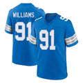 tocy D.Lions #91 Tyleik Williams Player Blue Alternate Home Game Stitched Jerseys