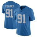 tocy D.Lions #91 Tyleik Williams Player Blue Limited Throwback Vapor Untouchable Stitched Jerseys