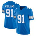tocy D.Lions #91 Tyleik Williams Player Blue Limited Vapor F.U.S.E. Alternate Home Game Stitched Jerseys