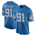 tocy D.Lions #91 Tyleik Williams Player Blue Vapor Untouchable Throwback Game Stitched Jerseys