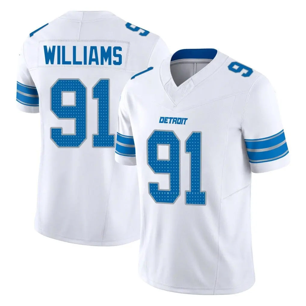 tocy D.Lions #91 Tyleik Williams Player White Limited Vapor F.U.S.E. Alternate Home Game Stitched Jerseys
