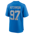 tocy D.Lions #97 Aidan Hutchinson Blue Alternate Game Stitched Jerseys