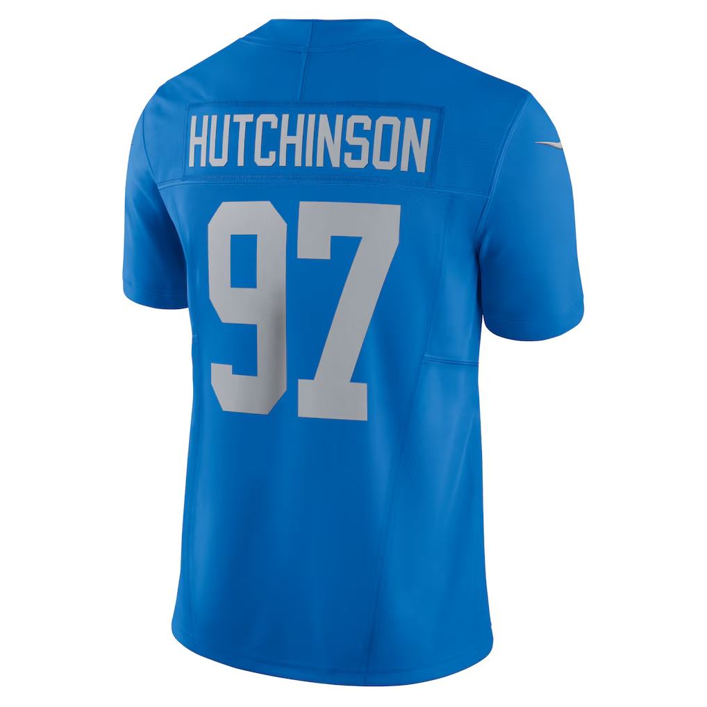 tocy D.Lions #97 Aidan Hutchinson Blue Vapor F.U.S.E. Alternate Limited Stitched Jerseys