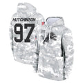 tocy D.Lions #97 Aidan Hutchinson Player Arctic Camo Salute to Service Hoodies Limited Game Stitched Jerseys