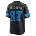 tocy D.Lions #97 Aidan Hutchinson Player Black Home Game Stitched Jerseys
