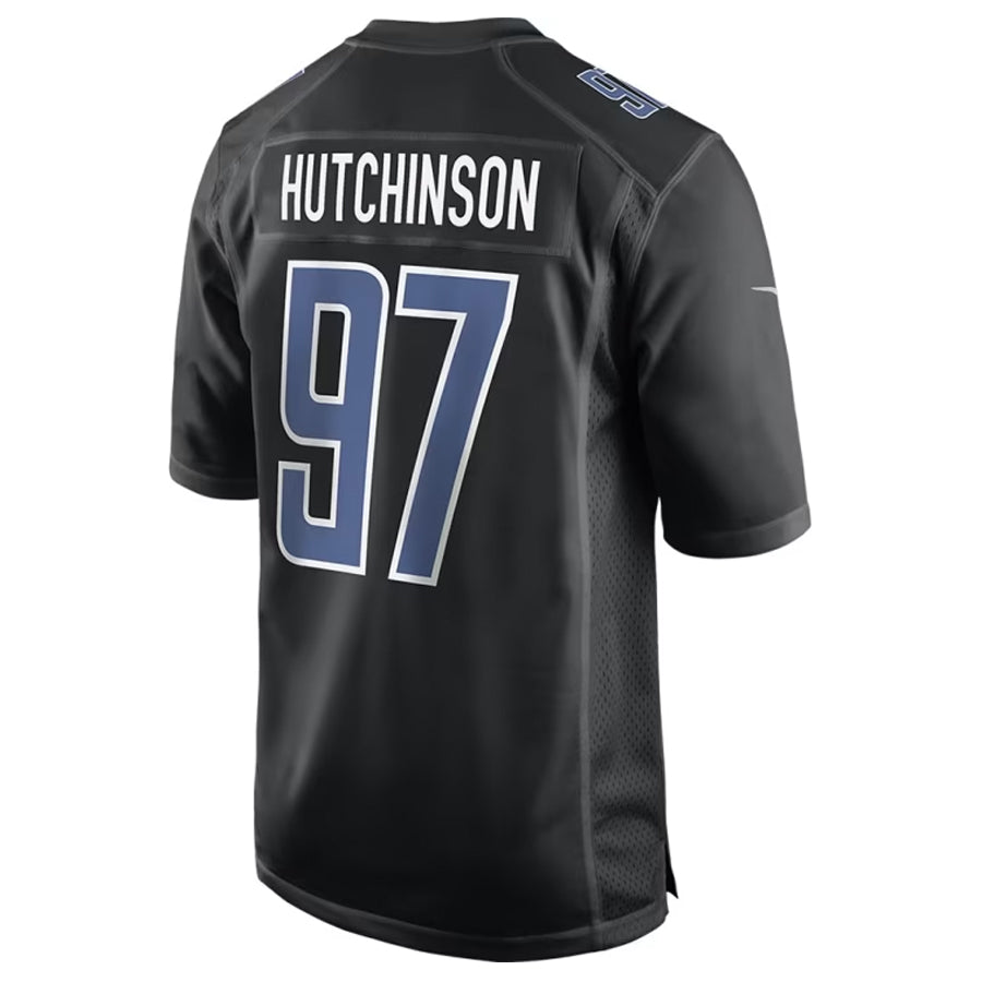 tocy D.Lions #97 Aidan Hutchinson Player Black Limited Fashion Stitched Jerseys