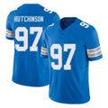 tocy D.Lions #97 Aidan Hutchinson Player Blue Limited Vapor F.U.S.E. Alternate Home Game Stitched Jerseys