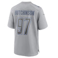 tocy D.Lions #97 Aidan Hutchinson Player Grey Atmosphere Fashion Stitched Jerseys