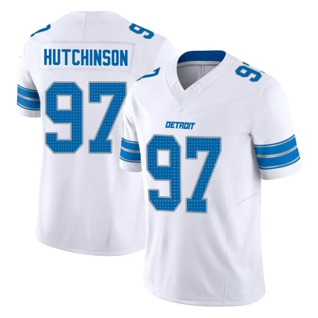 tocy D.Lions #97 Aidan Hutchinson Player White Limited Vapor F.U.S.E. Alternate Home Game Stitched Jerseys