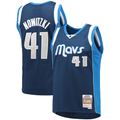 tocy D.Mavericks Mitchell & Ness #41 Dirk Nowitzki Navy Dallas Mavericks 2011-2012 Hardwood Classics Swingman Stitched Jerseys