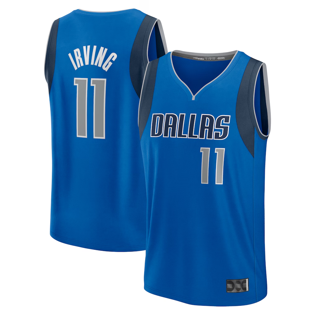 tocy D.Mavericks #11 Kyrie Irving Blue Fast Break Replica Player Jerseys - Icon Edition