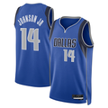 tocy D.Mavericks #14 Morez Johnson Jr. Blue Icon Swingman Stitched Jerseys