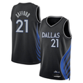 tocy D.Mavericks #21 Daniel Gafford Black 2025-2026 City Edition Swingman Stitched Jerseys