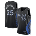 tocy D.Mavericks #25 P.J. Washington Jr. Black 2025-2026 City Edition Swingman Stitched Jerseys