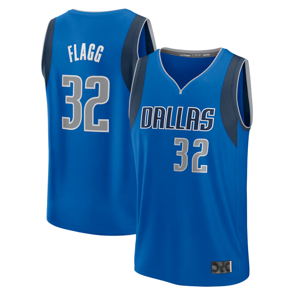tocy D.Mavericks #32 Cooper Flagg Blue 2025 Draft First Round Pick Fast Break Replica Jerseys - Icon Edition