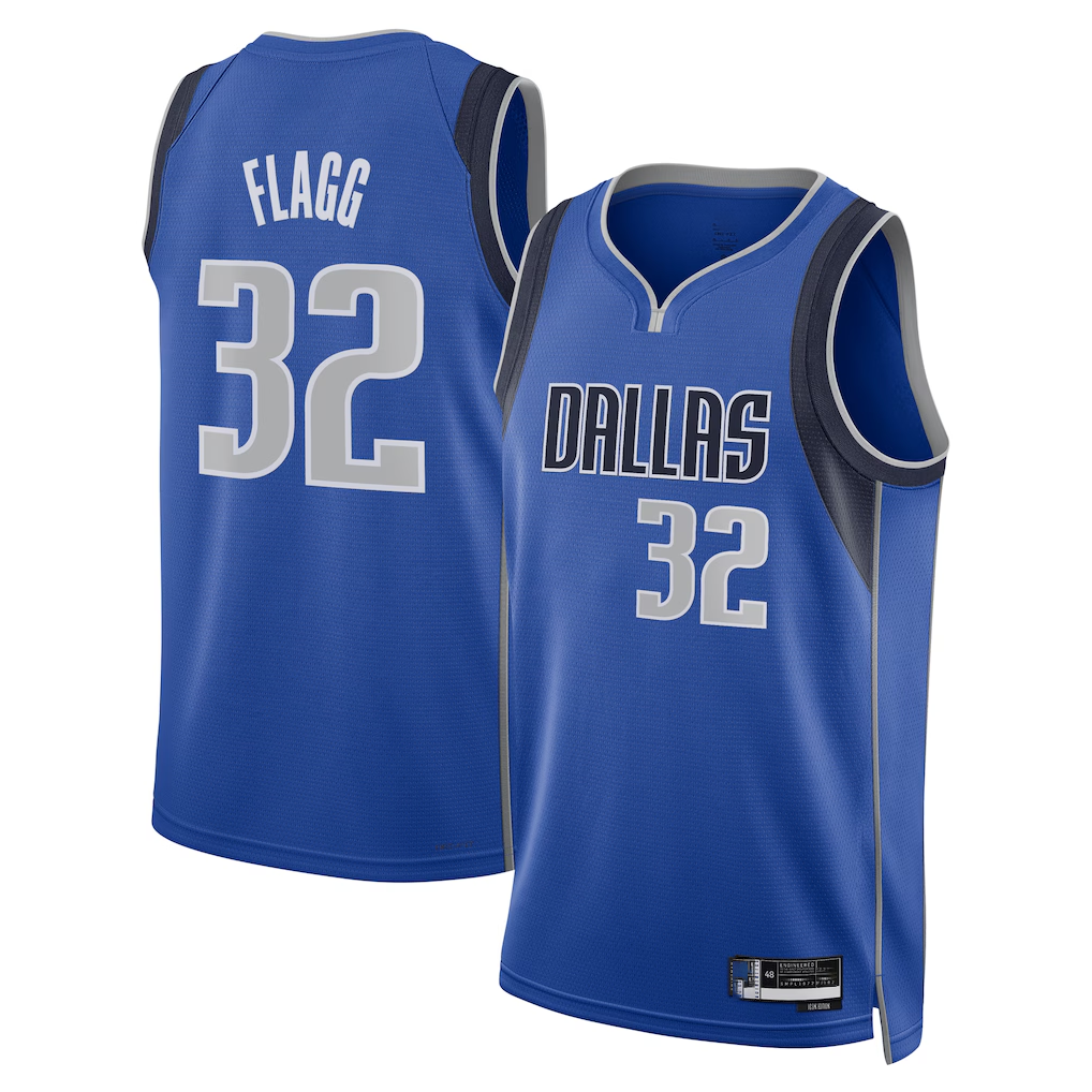 tocy D.Mavericks #32 Cooper Flagg Blue 2025  Draft First Round Pick Swingman Jerseys - Icon Edition