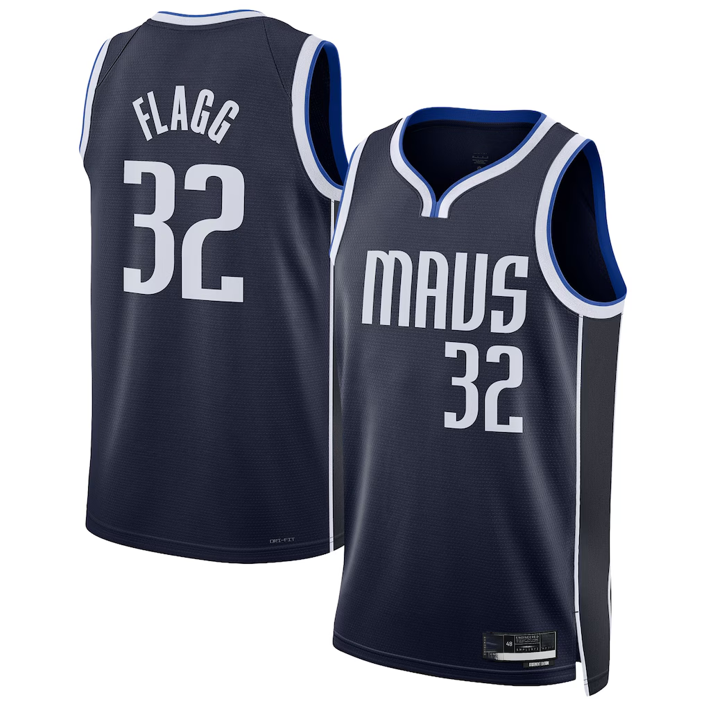 tocy D.Mavericks #32 Cooper Flagg  Navy Swingman Jerseys - Statement Edition