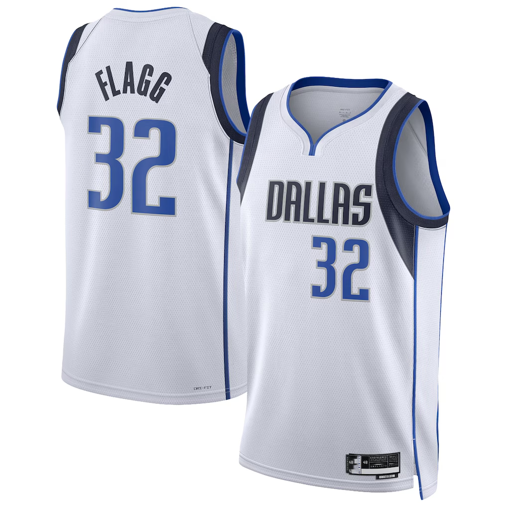 tocy D.Mavericks #32 Cooper Flagg White Swingman Player Jerseys - Association Edition